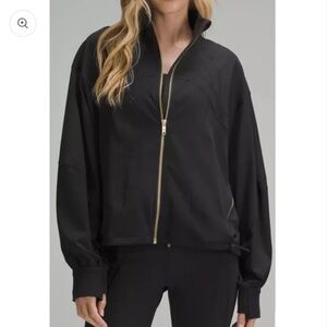 Define Relaxed-Fit Jacket Luon in Black and Gold Zipper